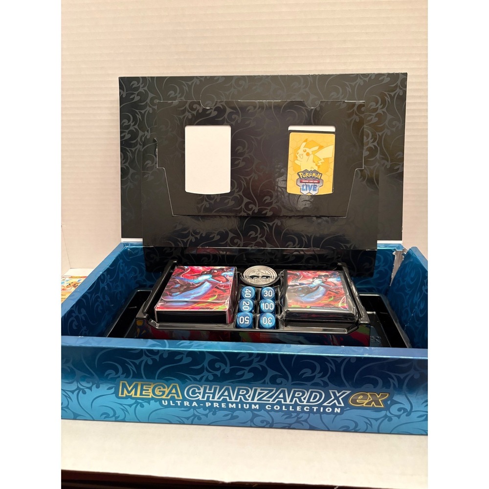 Pokemon Mega Charizard Xex Ultra-Premium Collection Box with Cards & Accessories